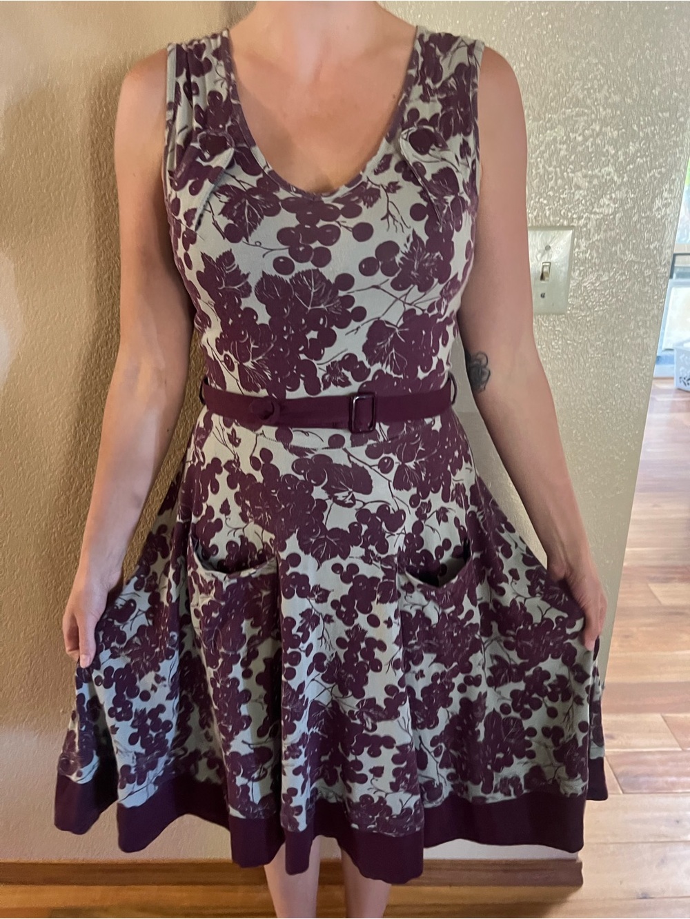 Effie's Heart Sleeveless Floral Fit-and-Flare Dress